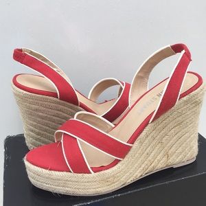 Red Striped Wedges